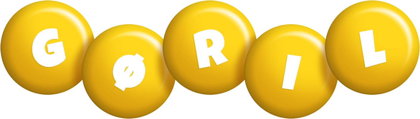 Gøril candy-yellow logo