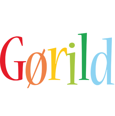 Gørild birthday logo