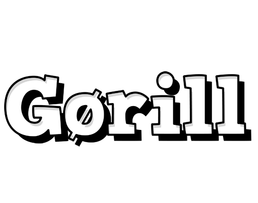 Gørill snowing logo