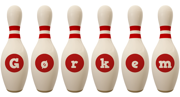 Gørkem bowling-pin logo