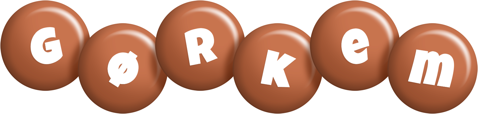 Gørkem candy-brown logo