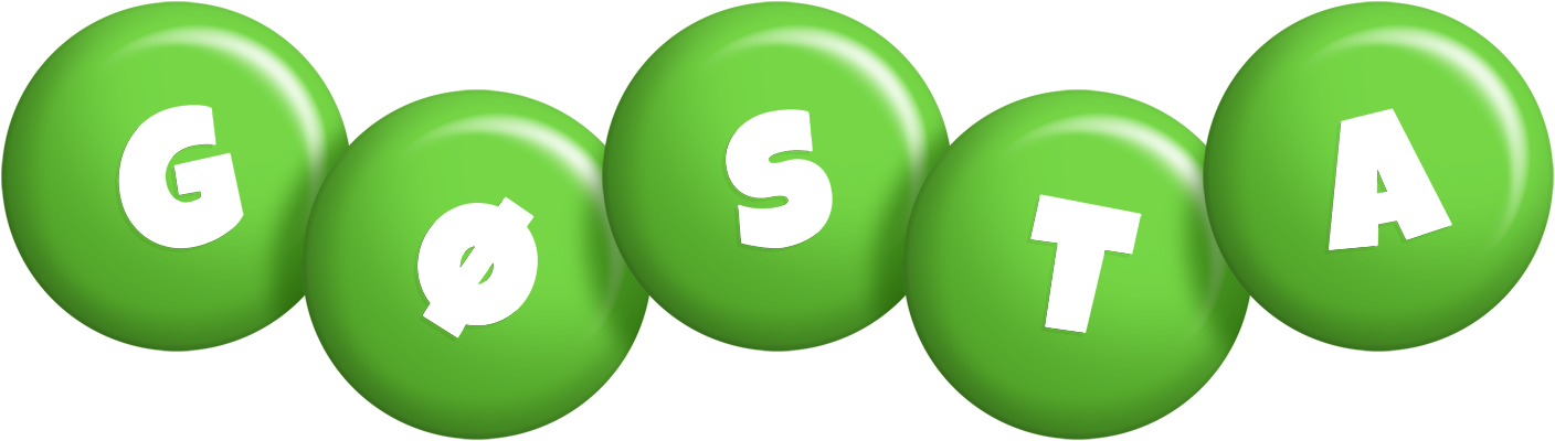 Gøsta candy-green logo