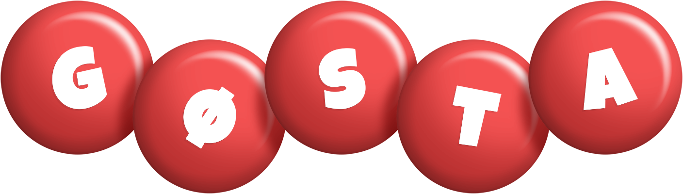 Gøsta candy-red logo