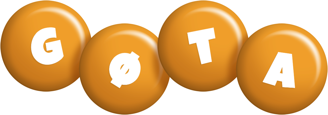 Gøta candy-orange logo