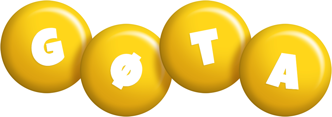 Gøta candy-yellow logo