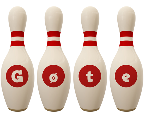 Gøte bowling-pin logo
