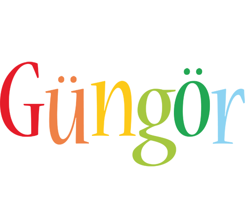 Güngör birthday logo