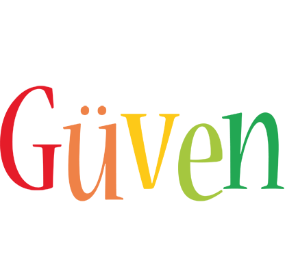 Güven birthday logo