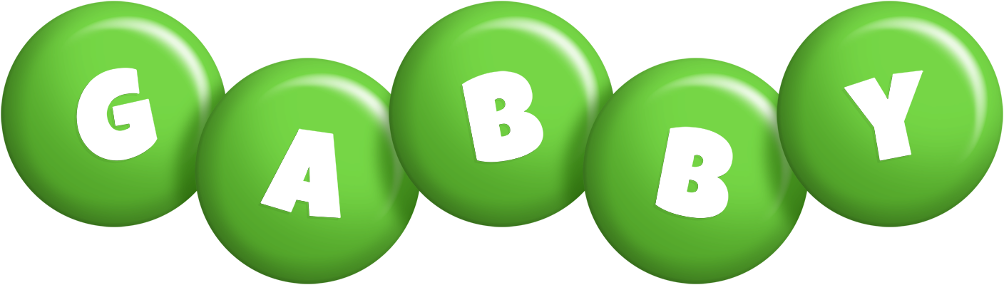 Gabby candy-green logo
