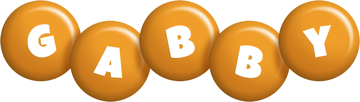 Gabby candy-orange logo