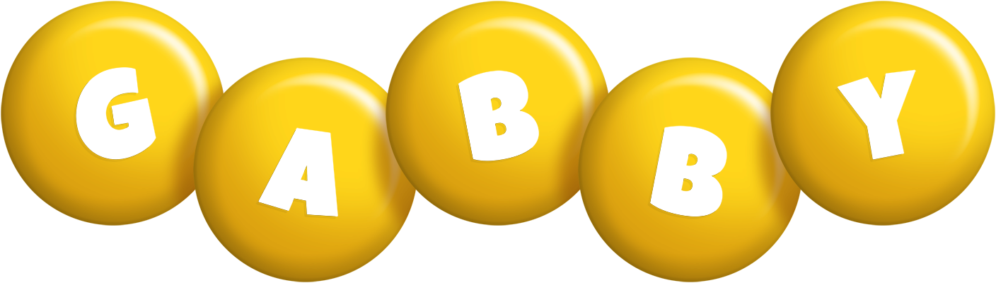 Gabby candy-yellow logo