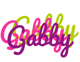 Gabby flowers logo