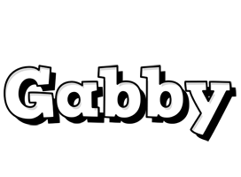 Gabby snowing logo