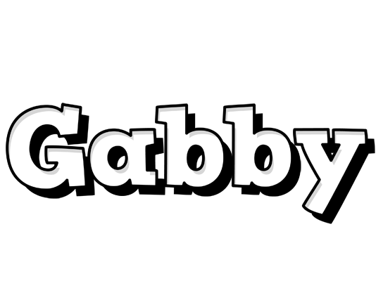 Gabby snowing logo
