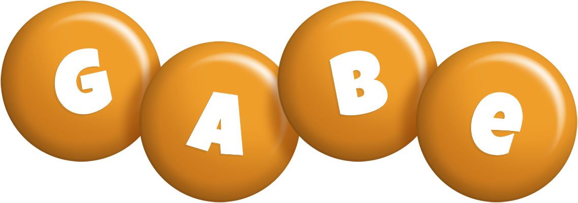 Gabe candy-orange logo