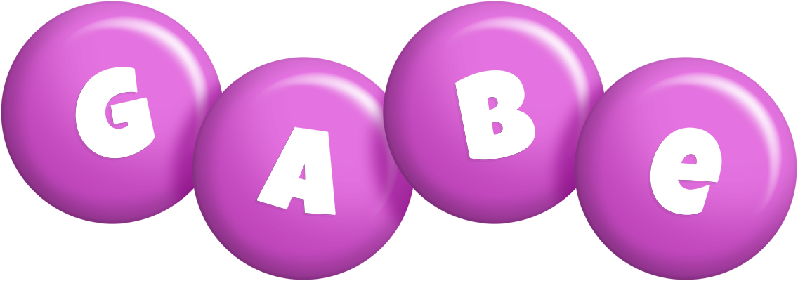 Gabe candy-purple logo