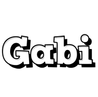 Gabi snowing logo