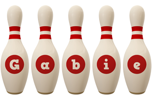 Gabie bowling-pin logo