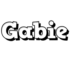 Gabie snowing logo