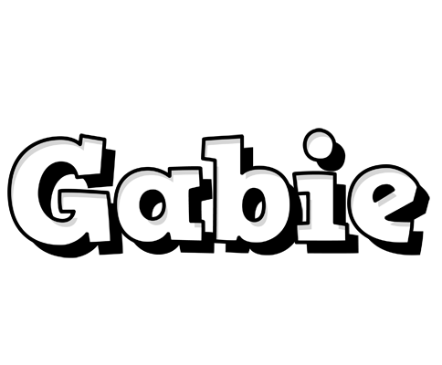 Gabie snowing logo