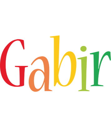 Gabir birthday logo
