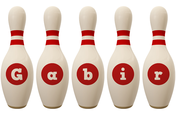 Gabir bowling-pin logo