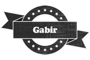 Gabir grunge logo