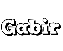 Gabir snowing logo