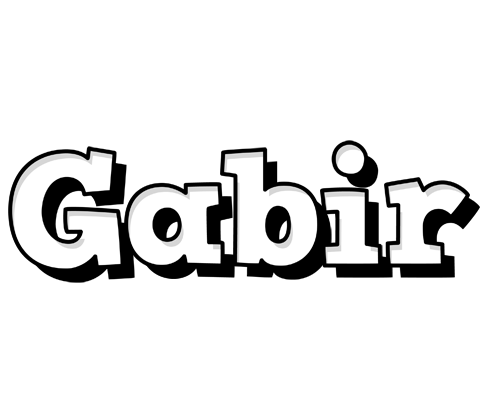 Gabir snowing logo