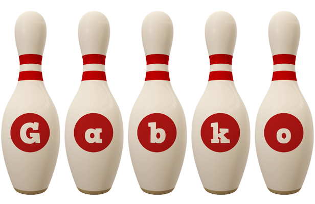 Gabko bowling-pin logo