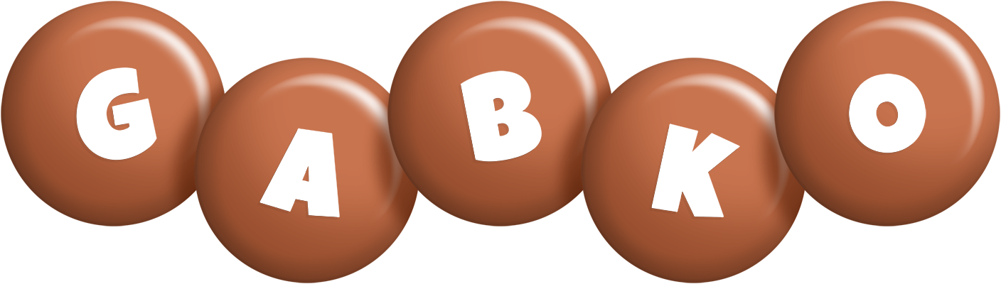 Gabko candy-brown logo