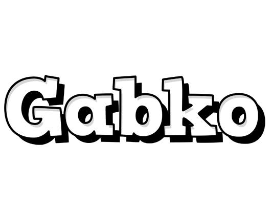 Gabko snowing logo