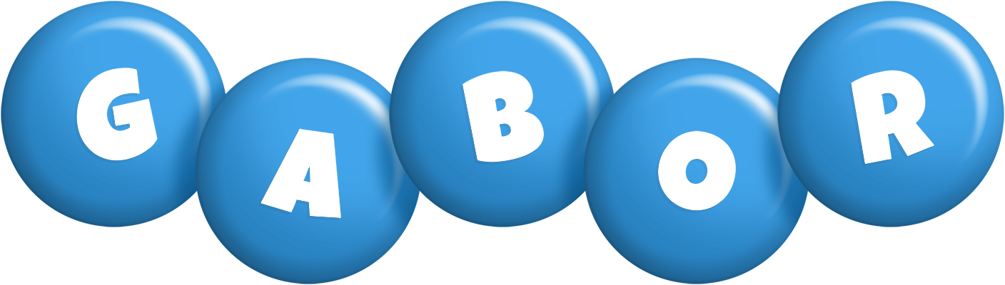 Gabor candy-blue logo