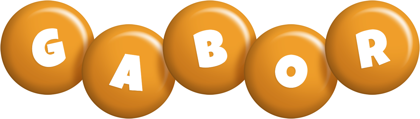 Gabor candy-orange logo