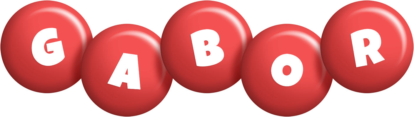 Gabor candy-red logo