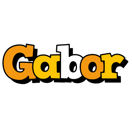 Gabor cartoon logo
