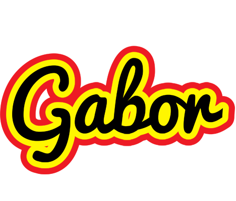 Gabor flaming logo