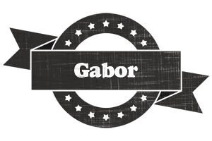 Gabor grunge logo