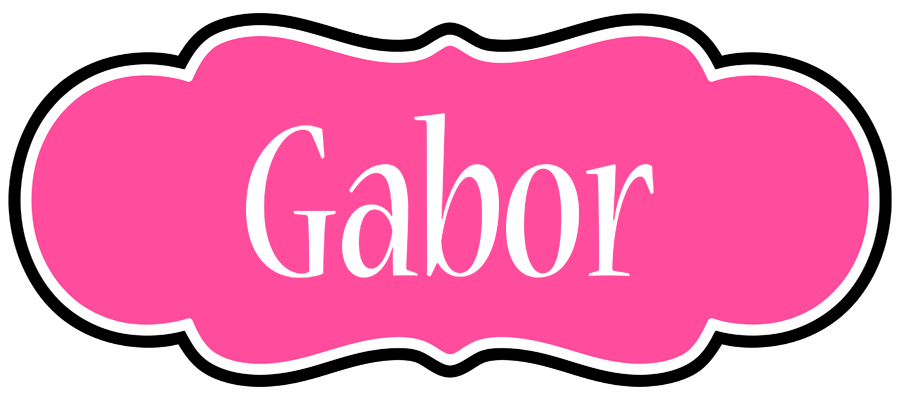 Gabor invitation logo