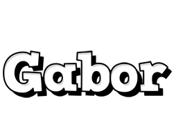 Gabor snowing logo