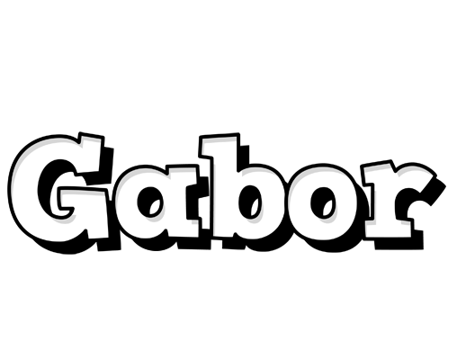 Gabor snowing logo