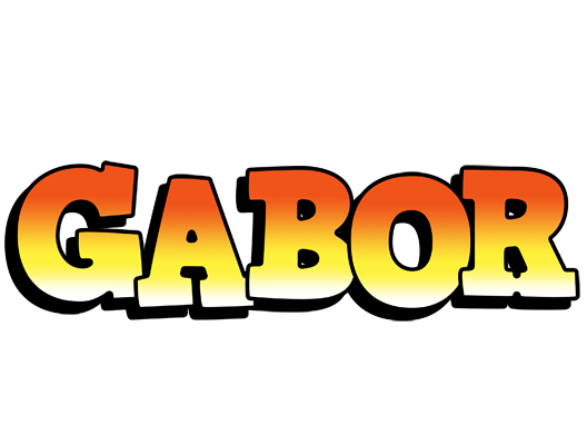 Gabor sunset logo