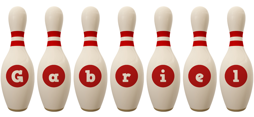 Gabriel bowling-pin logo