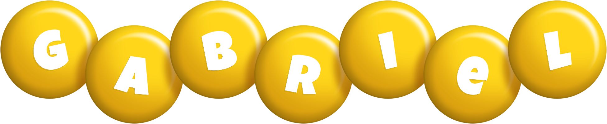 Gabriel candy-yellow logo