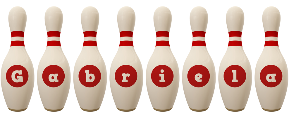 Gabriela bowling-pin logo