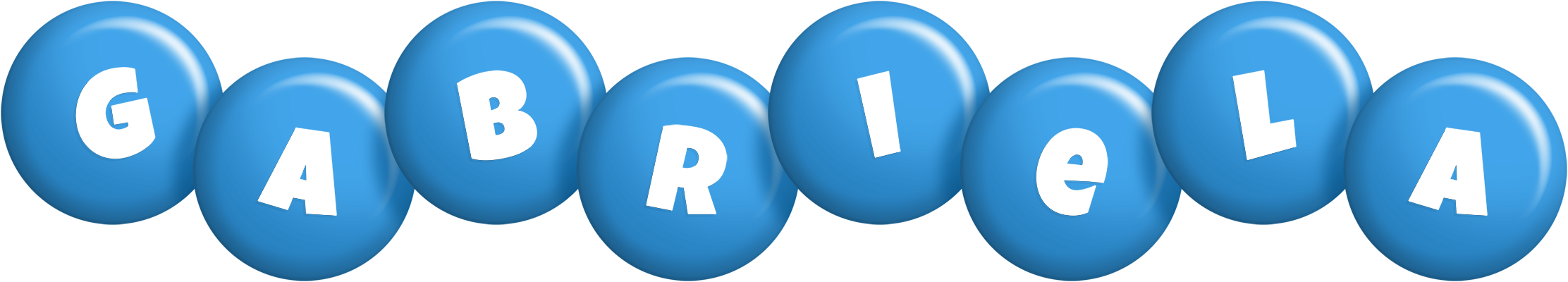 Gabriela candy-blue logo