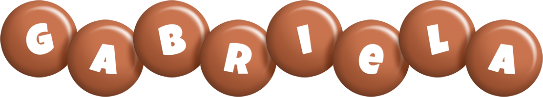 Gabriela candy-brown logo