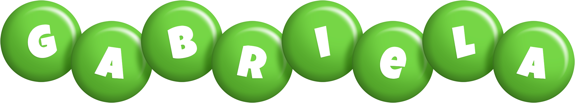 Gabriela candy-green logo