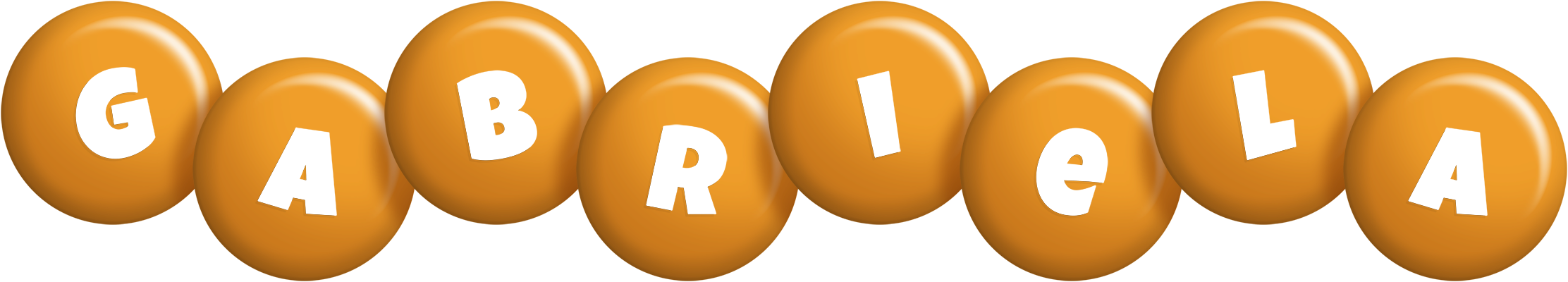 Gabriela candy-orange logo