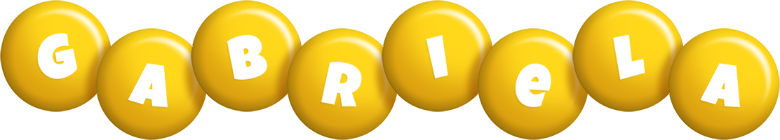 Gabriela candy-yellow logo